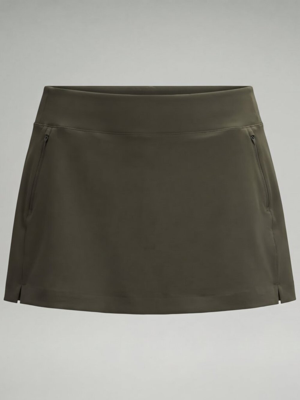Athleta Soho Skort, Size 22, Olive Green, Zip Pockets, Built-In Shorts